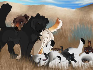 £297.50 - Fullbody coloured + 5 extra characters + background