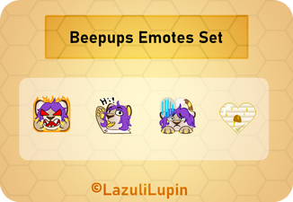 Example 1 - Beepups&#39;s Emotes Set Small Pack (x4)